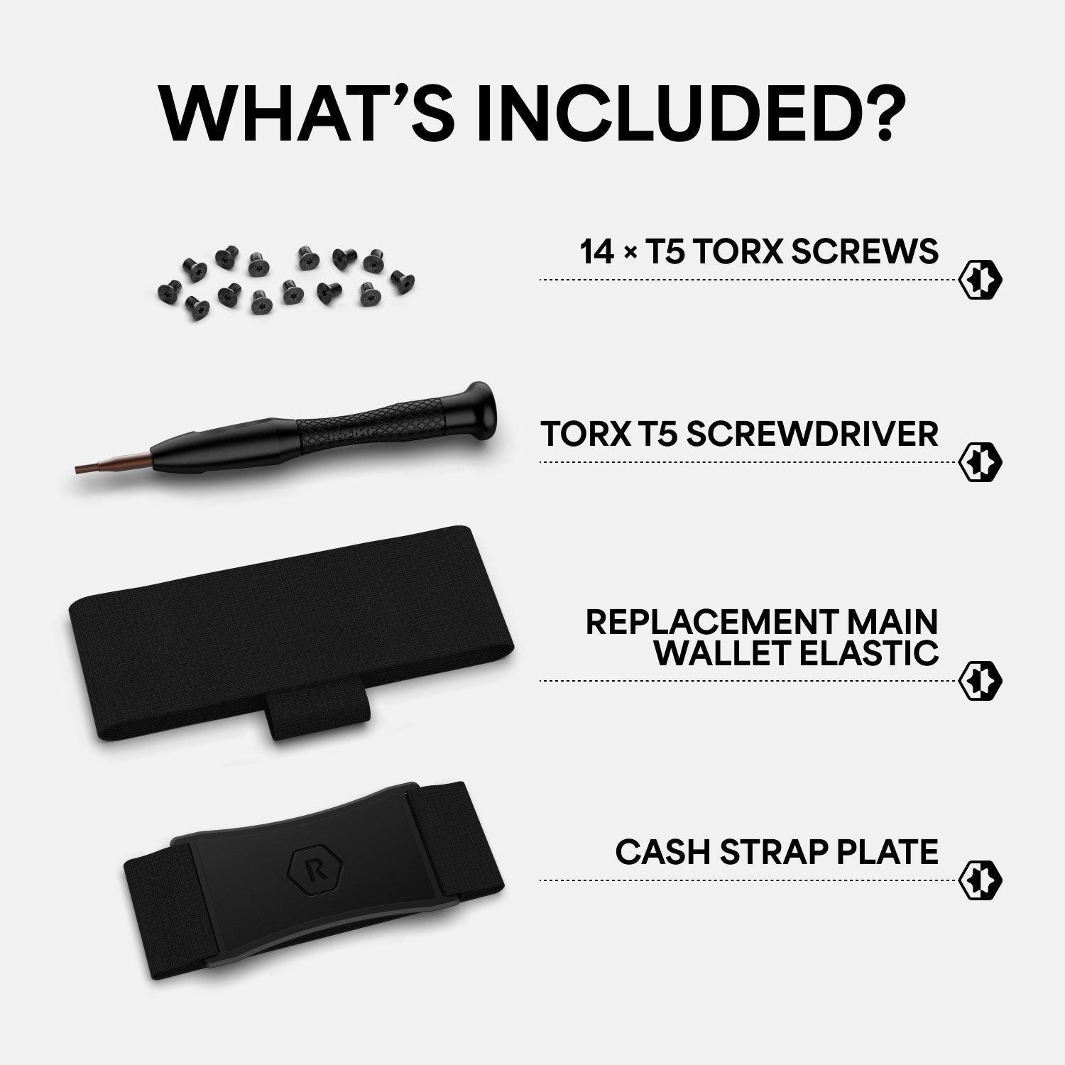 Cash Strap Kit - Black