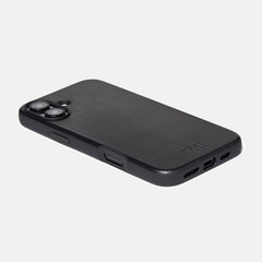 Everyday Phone Case - iPhone 16 Plus - Midnight Black Leather
