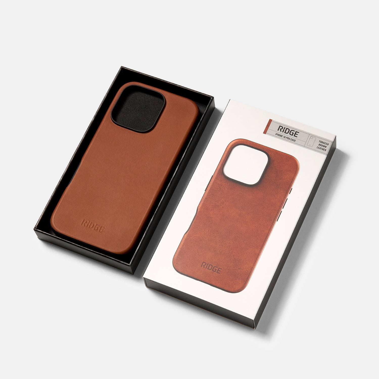 Everyday Phone Case - iPhone 16 Pro - Tobacco Brown Leather