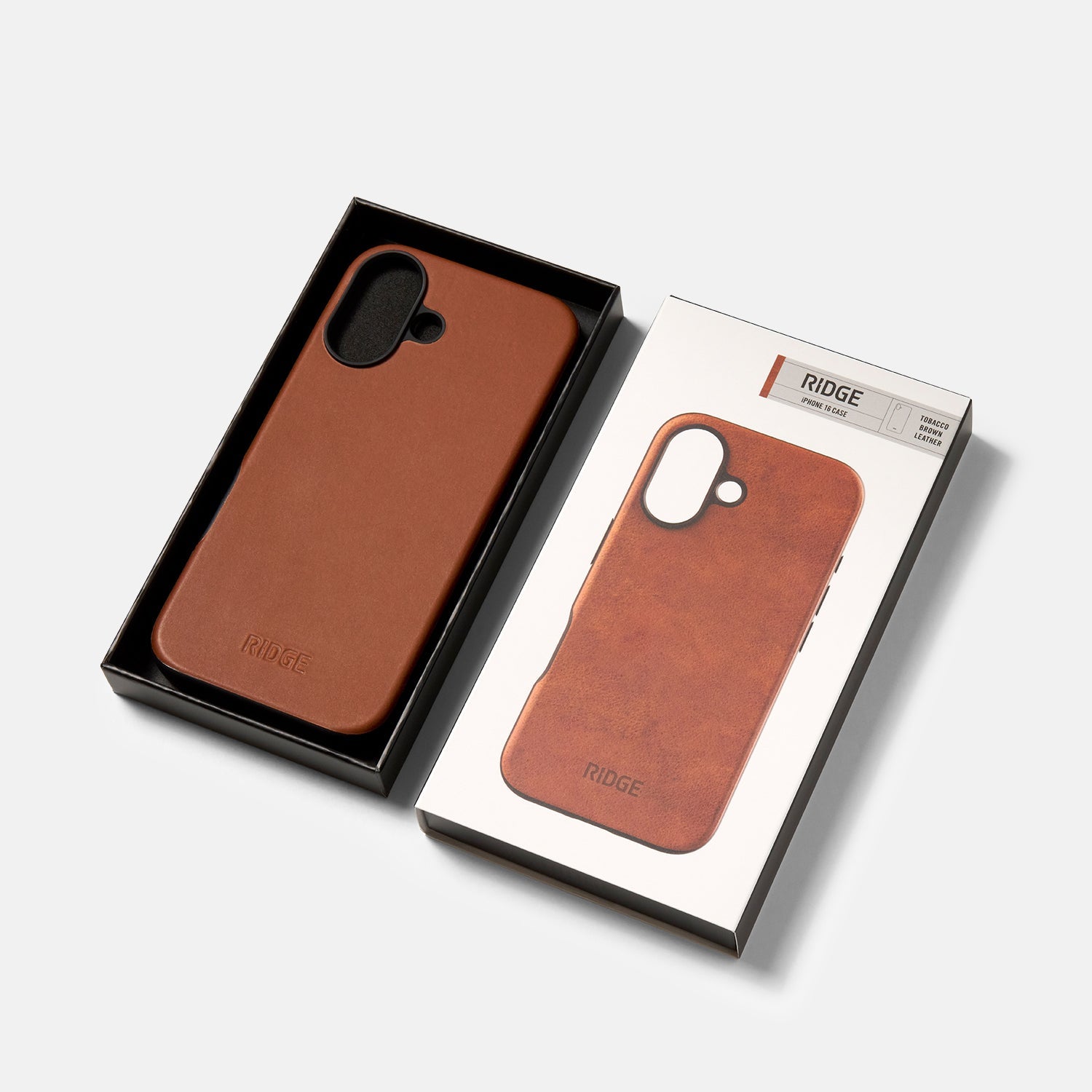 Everyday Phone Case - iPhone 16 - Tobacco Brown Leather