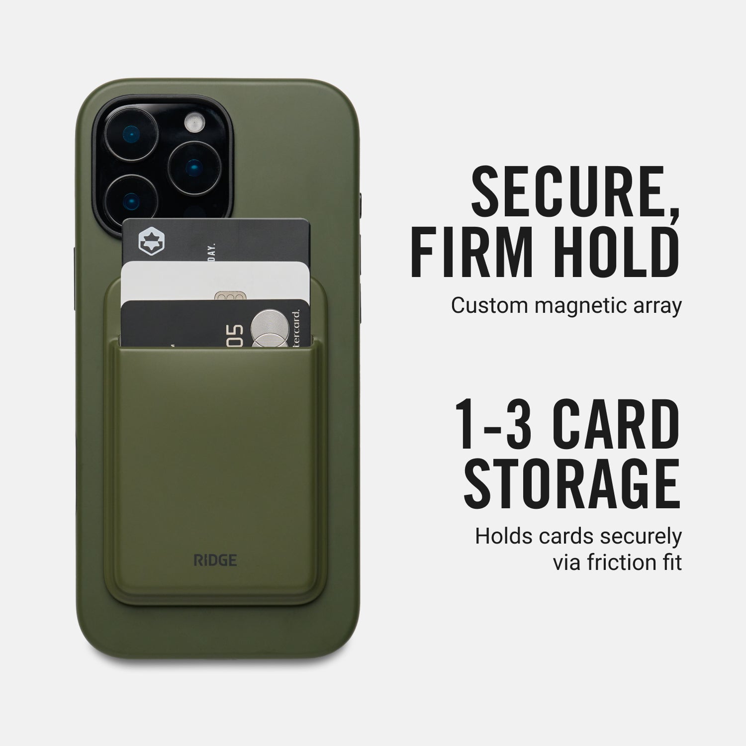 MagSafe Cardholder - Matte Olive