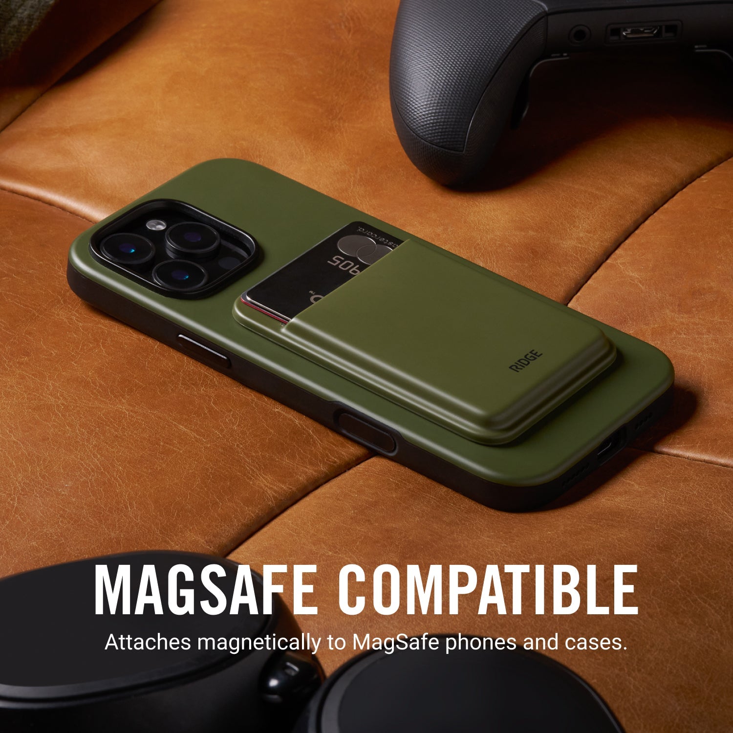 MagSafe Cardholder - Matte Olive