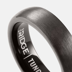 Ridge 6mm Rounded Ring Set - Gunmetal