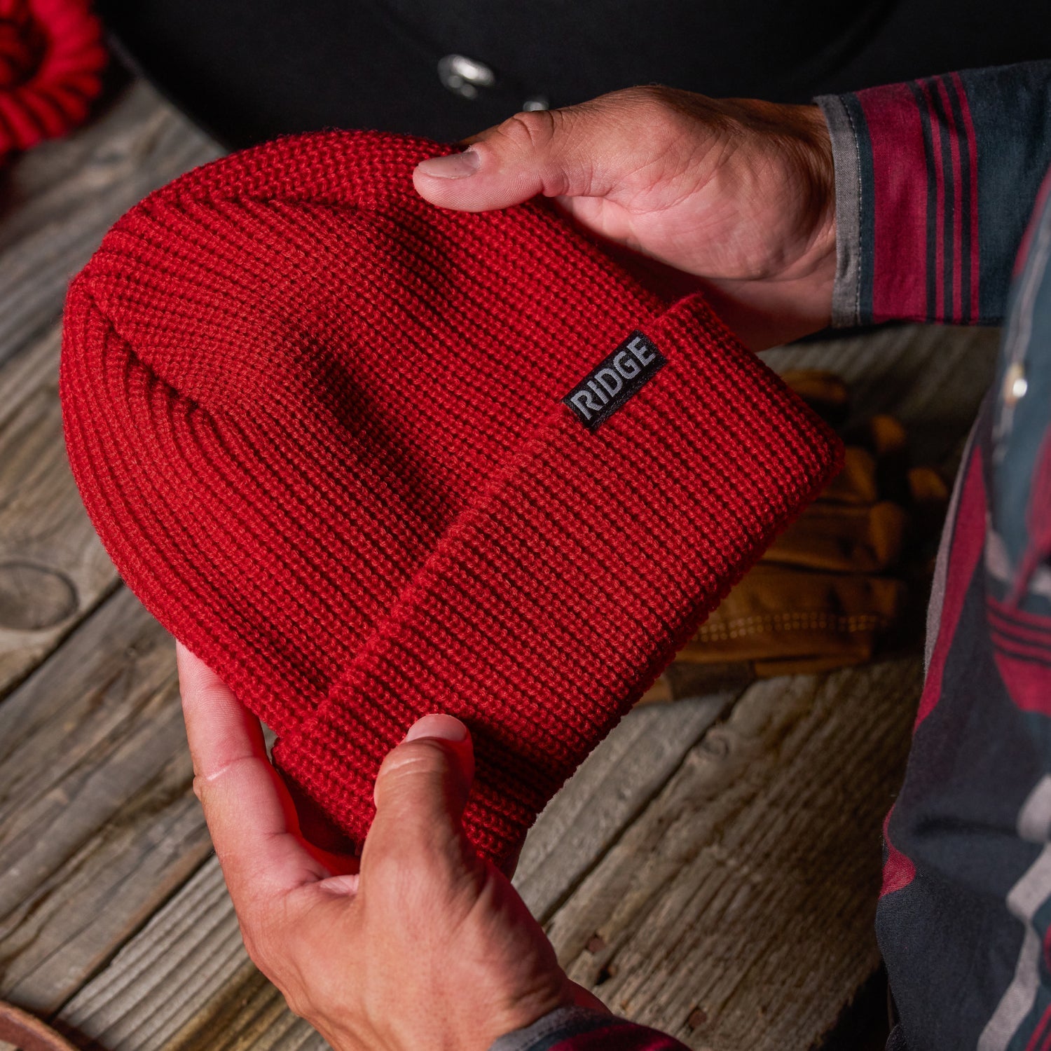 Classic Cuffed Beanie - Rodeo Red