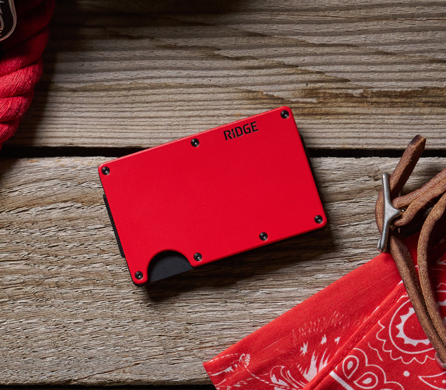 Ridge Wallet - Rodeo Red