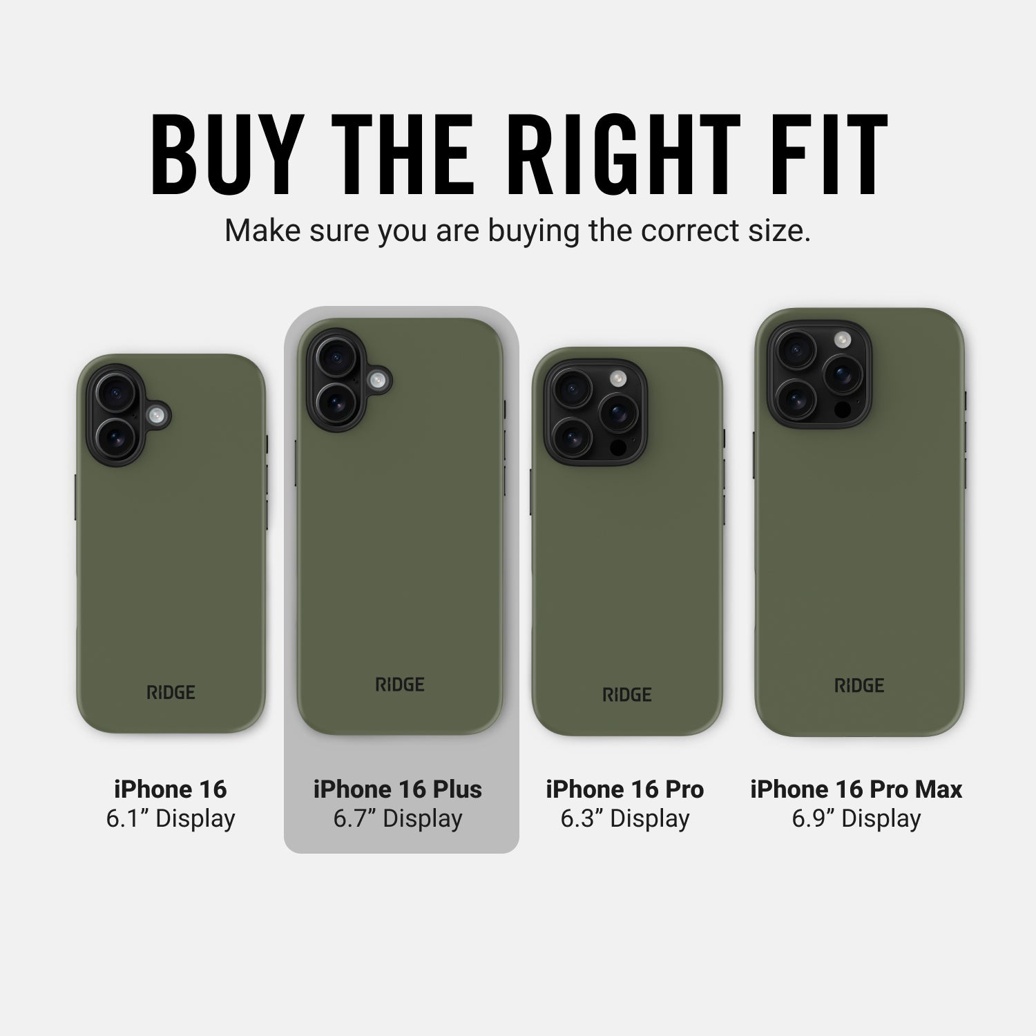 Everyday Phone Case - iPhone 16 Plus - Matte Olive