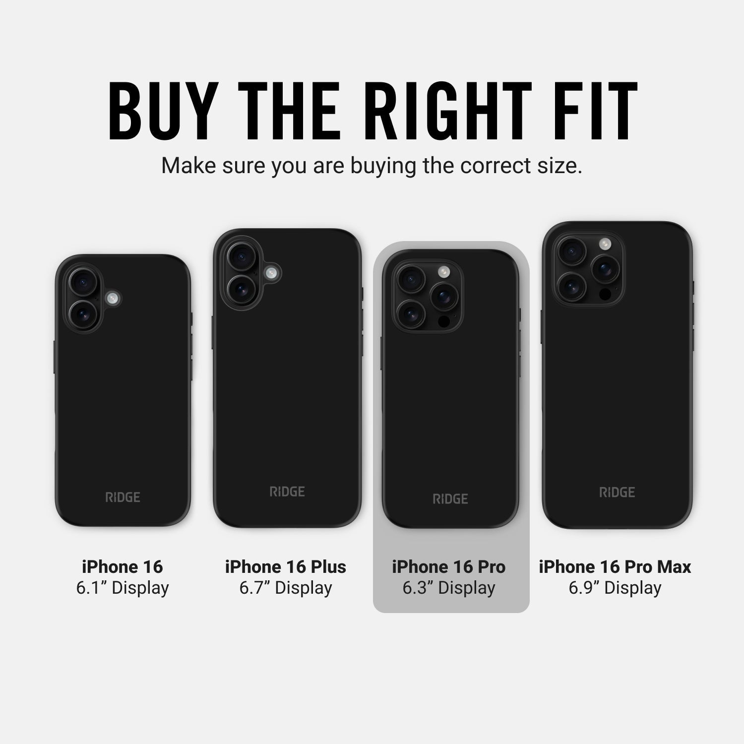 Everyday Phone Case - iPhone 16 Pro - Matte Black