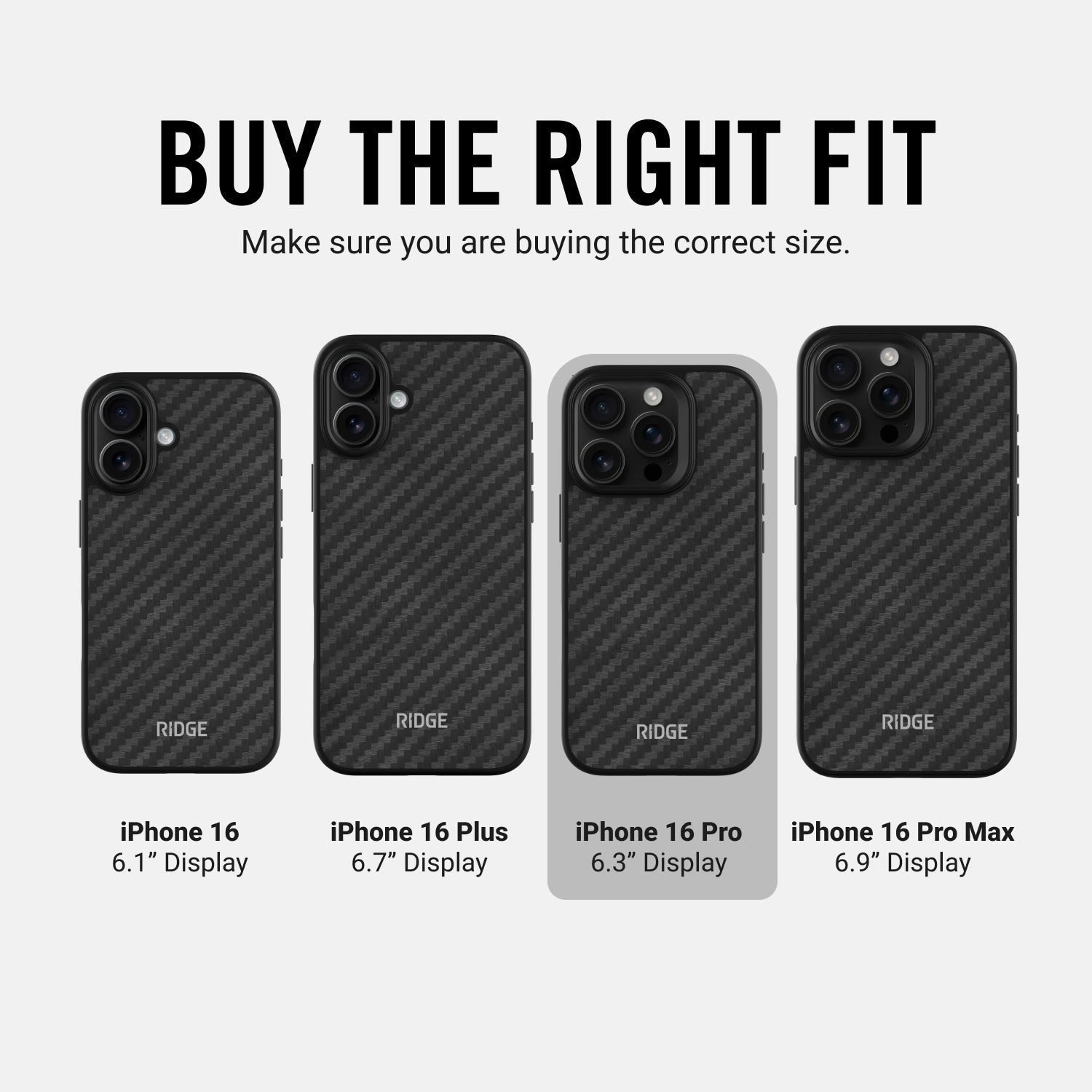 Everyday Phone Case - iPhone 16 Pro - Carbon