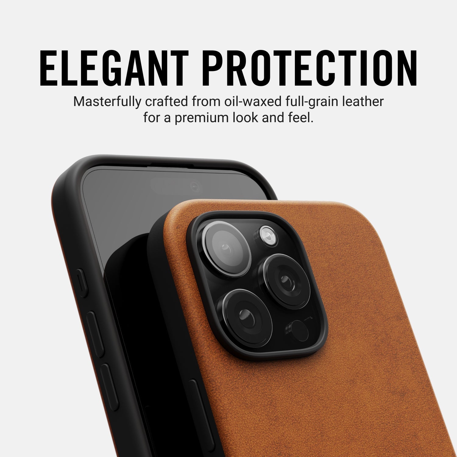 Everyday Phone Case - iPhone 16 Pro Max - Tobacco Brown Leather