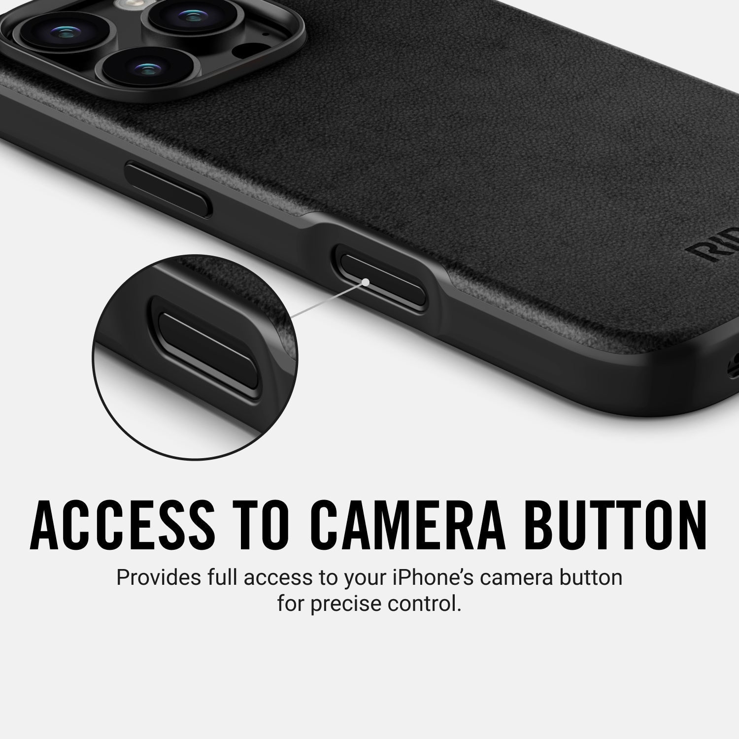 Everyday Phone Case - iPhone 16 Pro - Midnight Black Leather