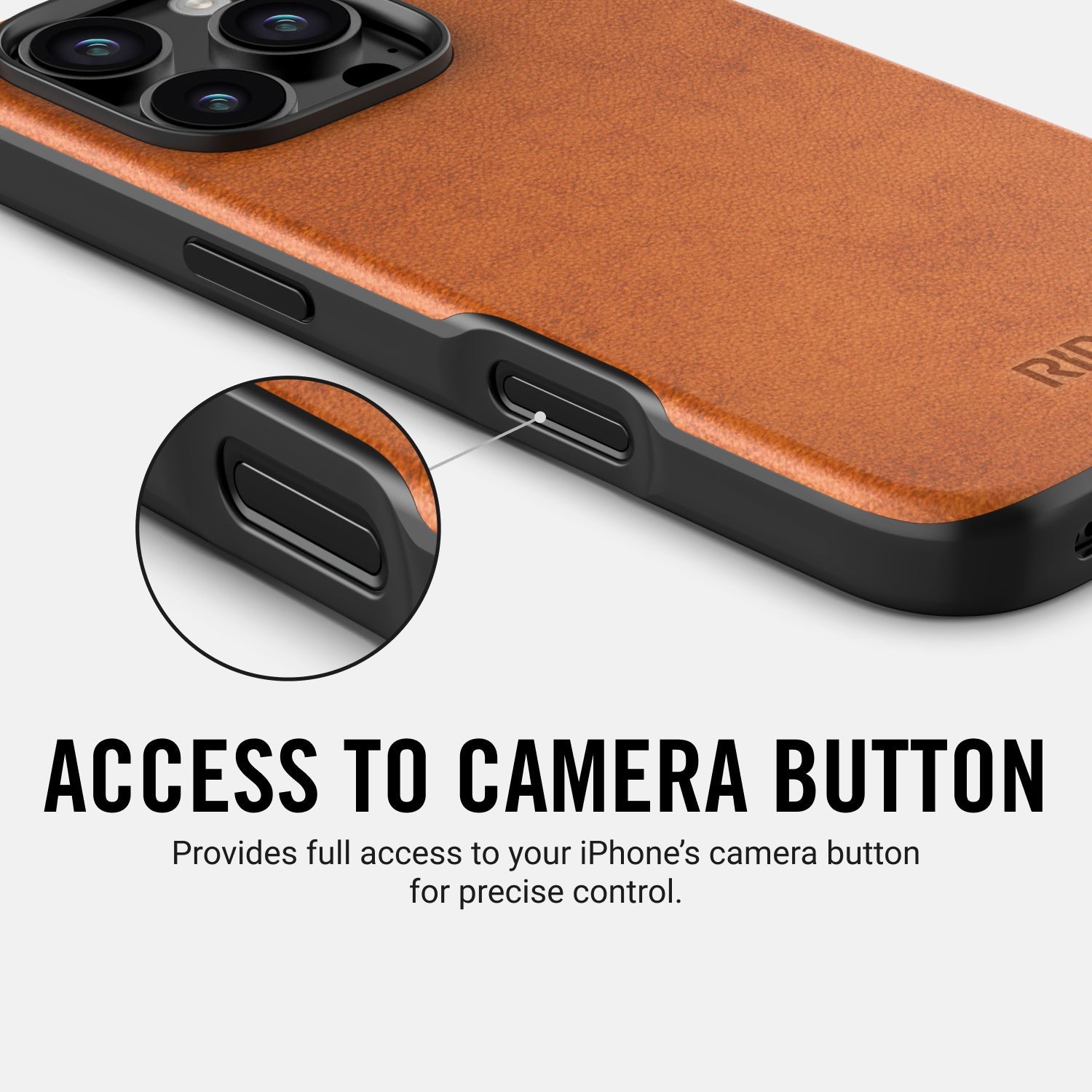 Everyday Phone Case - iPhone 16 Pro - Tobacco Brown Leather